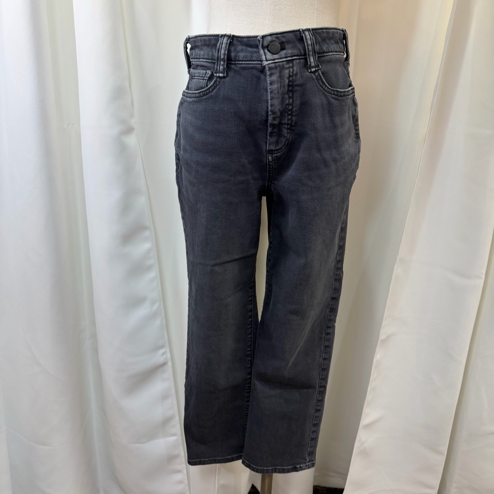 Pilcro Washed Black / Charcoal Gray Cropped Length Jeans Size 26 - Picture 3 of 16